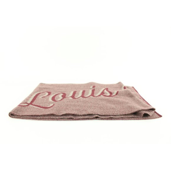 Louis Vuitton Handwriting Burgundy Scarf 4lk830s - Picture 12 of 12